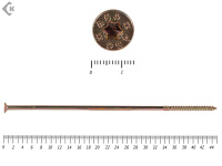 Саморезы Конструкционные, потай Torx, желтый цинк   8.0х450 мм (50 шт) 