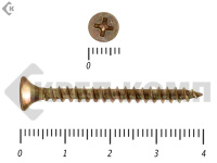 Саморез желтый цинк PHILLIPS 4х40 (8000шт)