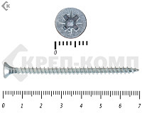 Саморез белый цинк POZY 4,5х70 (3000шт)