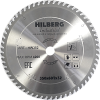 Диск 350*32*60Т, пильный Hilberg Industrial Дерево (1 шт)