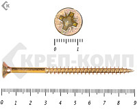 Саморез желтый цинк POZY 6х 90 Фасовка (100шт)