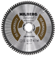 Диск 216*30*80Т, пильный Hilberg Industrial Ламинат (1 шт)